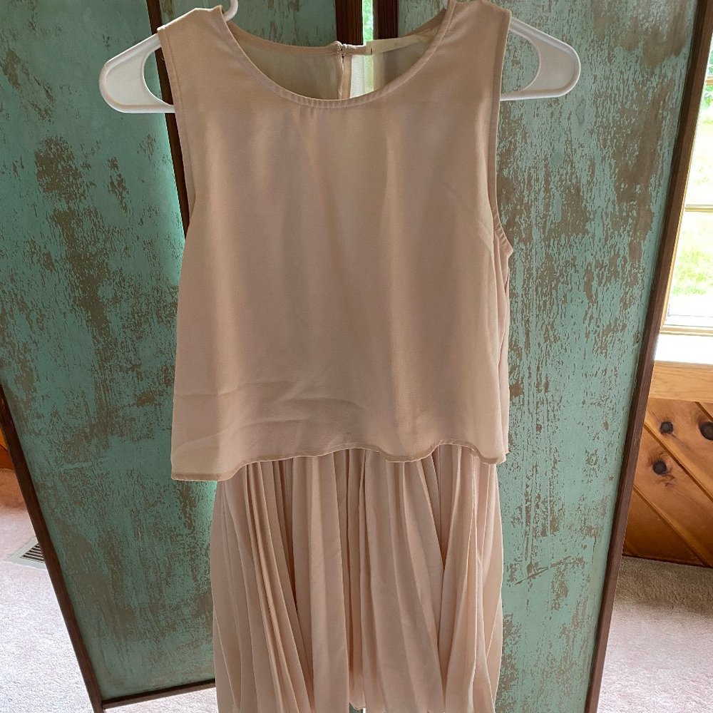 Elodie Light Pink women's layered dress size small